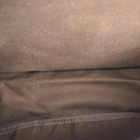 LOUIS VUITTON Logo Saumur 43 Shoulder Bag Monogram Leather Brown - Picture 11 of 16